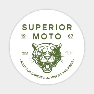 Superior Moto Tiger Design Magnet